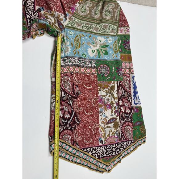 Anthropologie Multicolor Patchwork Wide Leg Pants - Picture 13 of 16